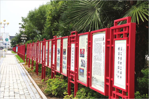 校园文化宣传栏设计_校园文化橱窗设计_安徽合肥校园环境文化设计_合肥初一公司